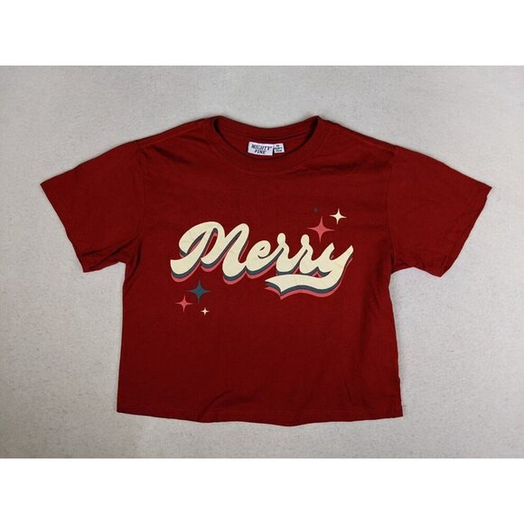 WOMEN'S CHRISTMAS PAJAMA SET - MIGHTY FINE - CROP TOP & PANTS - SIZE XS - Picture 4 of 13